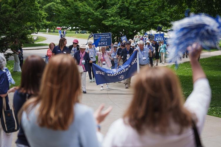 A parade of classes at reunion